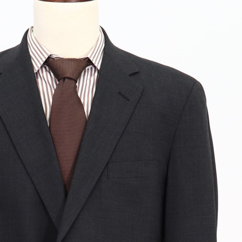 Brooks Brothers 43l Gray Solid 2-Button Sport Coa… - image 5